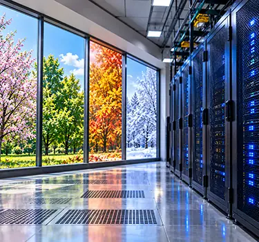 Data center maintenance throughout changing seasons