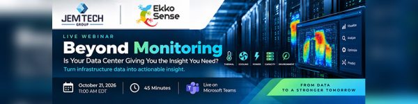 Beyond Monitoring data center monitoring webinar with JEM Tech Group and EkkoSense